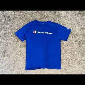 Blue Champion script Tee